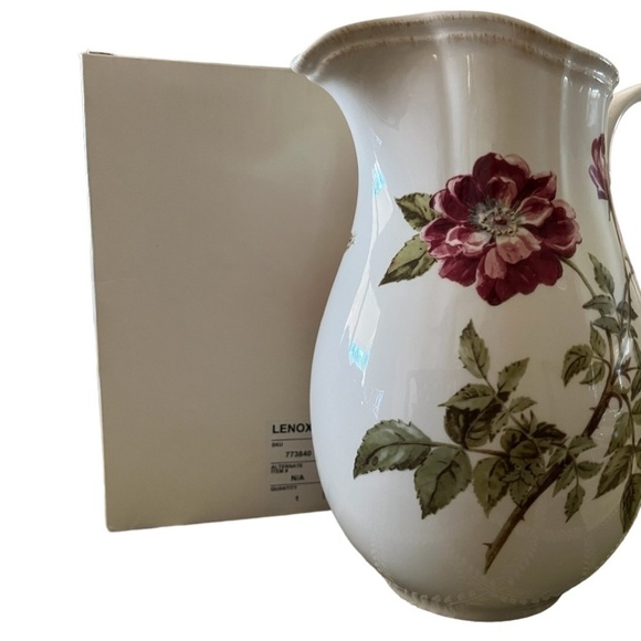 Lenox Accoutrements Floral Pitcher - Picture 2 of 3
